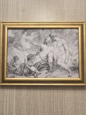 François André Vincent "Venus and Adonis" Art Reproduction Print